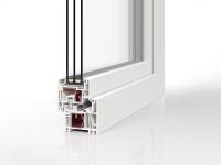 PaXcompact4 Kunststoff-Fenster Profilschnitt